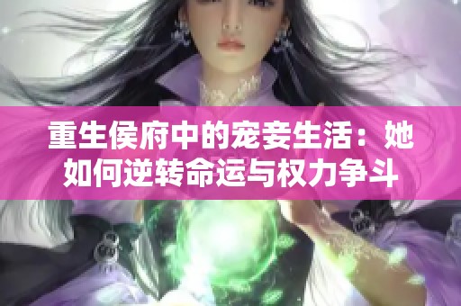 重生侯府中的宠妾生活：她如何逆转命运与权力争斗