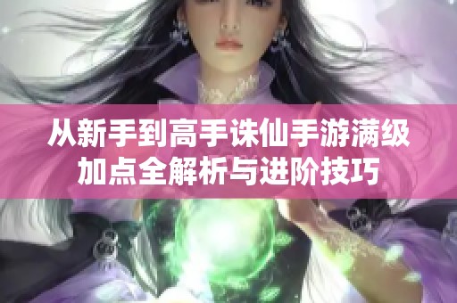 从新手到高手诛仙手游满级加点全解析与进阶技巧