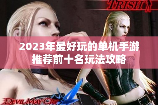 2023年最好玩的单机手游推荐前十名玩法攻略