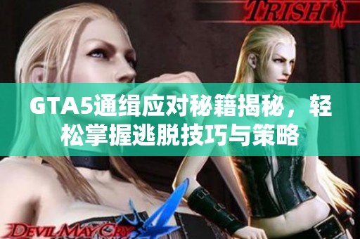 GTA5通缉应对秘籍揭秘，轻松掌握逃脱技巧与策略