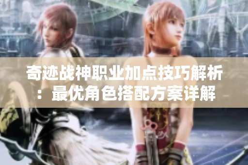 奇迹战神职业加点技巧解析：最优角色搭配方案详解