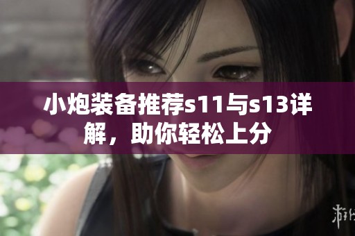 小炮装备推荐s11与s13详解，助你轻松上分