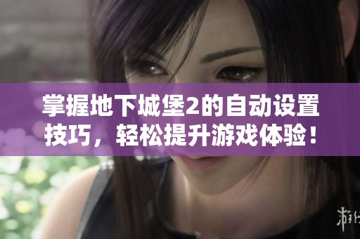 掌握地下城堡2的自动设置技巧，轻松提升游戏体验！