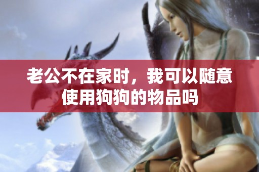 老公不在家时，我可以随意使用狗狗的物品吗