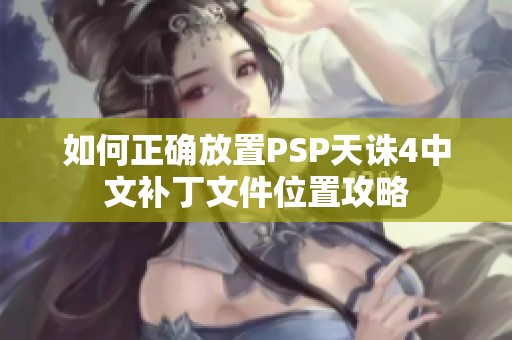 如何正确放置PSP天诛4中文补丁文件位置攻略