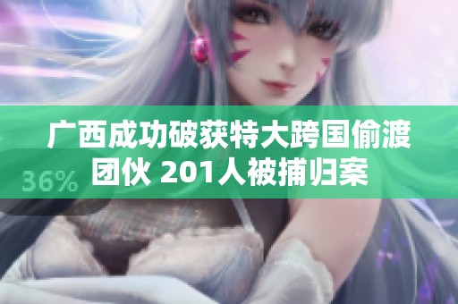 广西成功破获特大跨国偷渡团伙 201人被捕归案