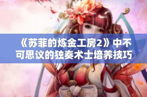 《苏菲的炼金工房2》中不可思议的独奏术士培养技巧详解