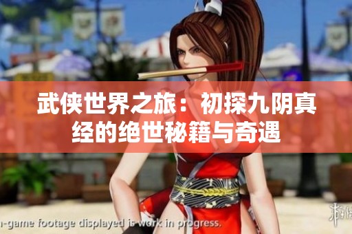 武侠世界之旅：初探九阴真经的绝世秘籍与奇遇