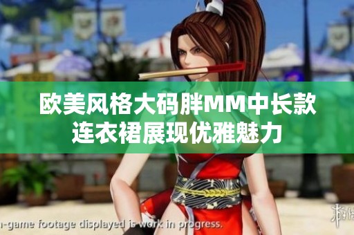 欧美风格大码胖MM中长款连衣裙展现优雅魅力
