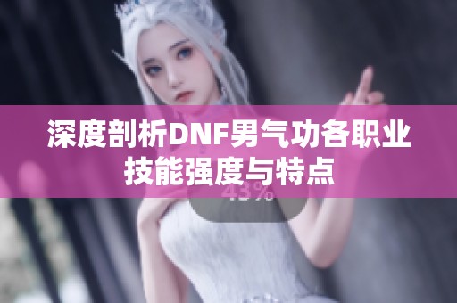 深度剖析DNF男气功各职业技能强度与特点