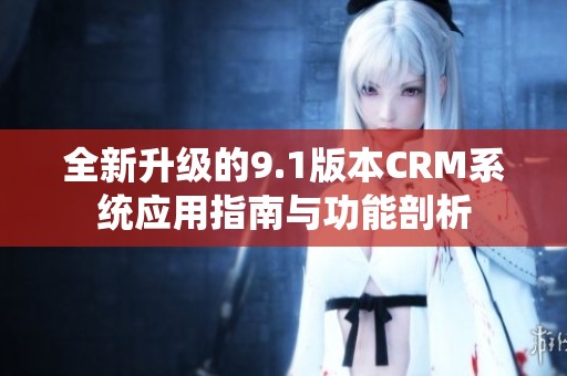 全新升级的9.1版本CRM系统应用指南与功能剖析