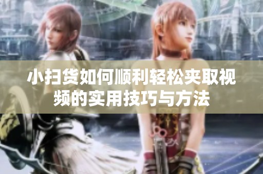 小扫货如何顺利轻松夹取视频的实用技巧与方法