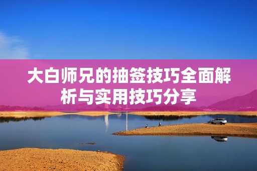 大白师兄的抽签技巧全面解析与实用技巧分享