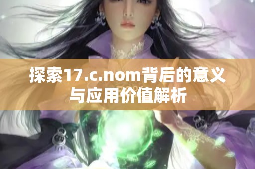 探索17.c.nom背后的意义与应用价值解析