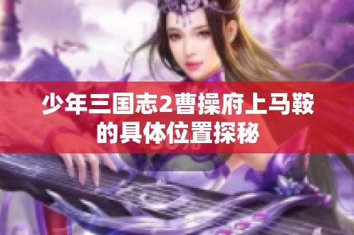 少年三国志2曹操府上马鞍的具体位置探秘