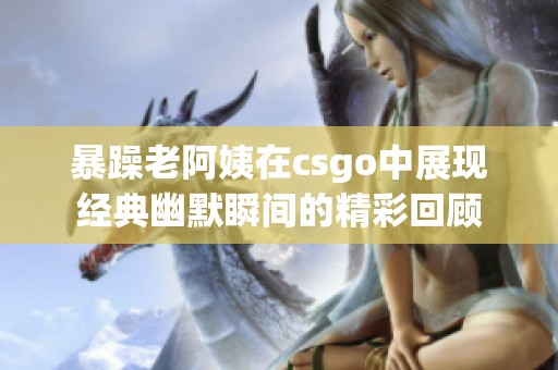 暴躁老阿姨在csgo中展现经典幽默瞬间的精彩回顾