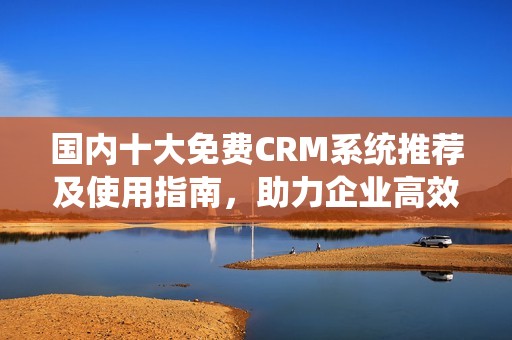 国内十大免费CRM系统推荐及使用指南，助力企业高效管理客户关系