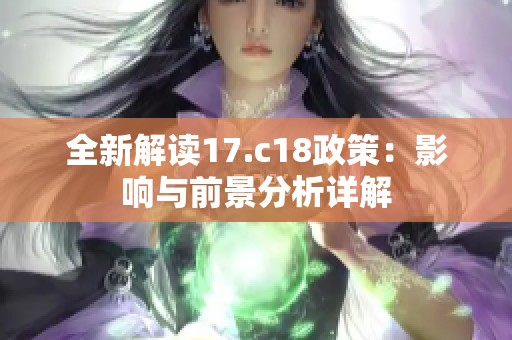 全新解读17.c18政策：影响与前景分析详解