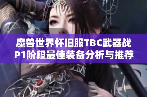 魔兽世界怀旧服TBC武器战P1阶段最佳装备分析与推荐攻略