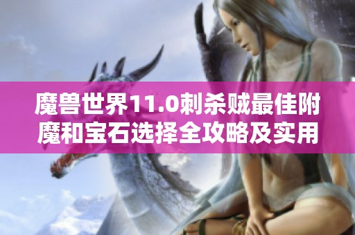 魔兽世界11.0刺杀贼最佳附魔和宝石选择全攻略及实用建议