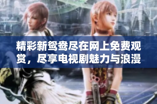 精彩新鸳鸯尽在网上免费观赏，尽享电视剧魅力与浪漫情节