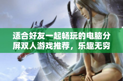 适合好友一起畅玩的电脑分屏双人游戏推荐，乐趣无穷尽享游戏时光