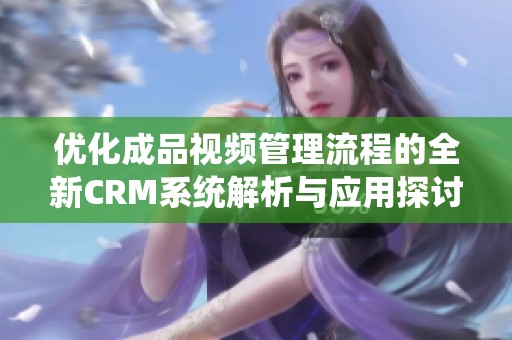 优化成品视频管理流程的全新CRM系统解析与应用探讨