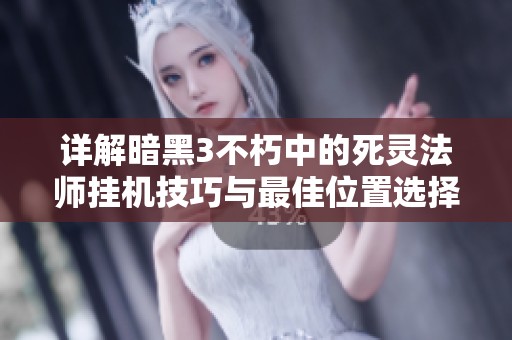 详解暗黑3不朽中的死灵法师挂机技巧与最佳位置选择