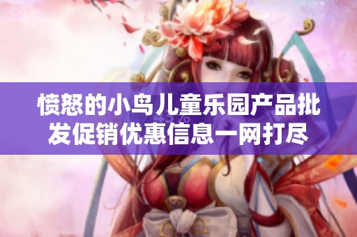 愤怒的小鸟儿童乐园产品批发促销优惠信息一网打尽