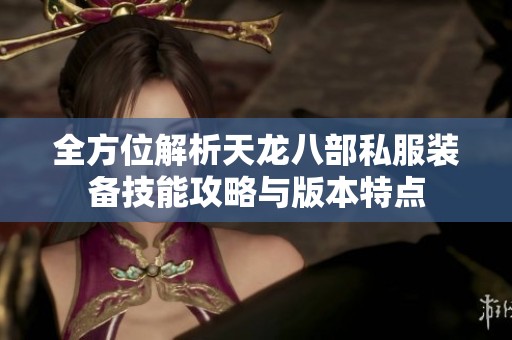 全方位解析天龙八部私服装备技能攻略与版本特点