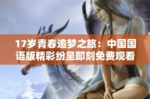 17岁青春追梦之旅：中国国语版精彩纷呈即刻免费观看