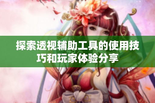 探索透视辅助工具的使用技巧和玩家体验分享
