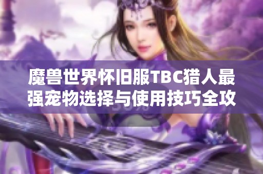 魔兽世界怀旧服TBC猎人最强宠物选择与使用技巧全攻略